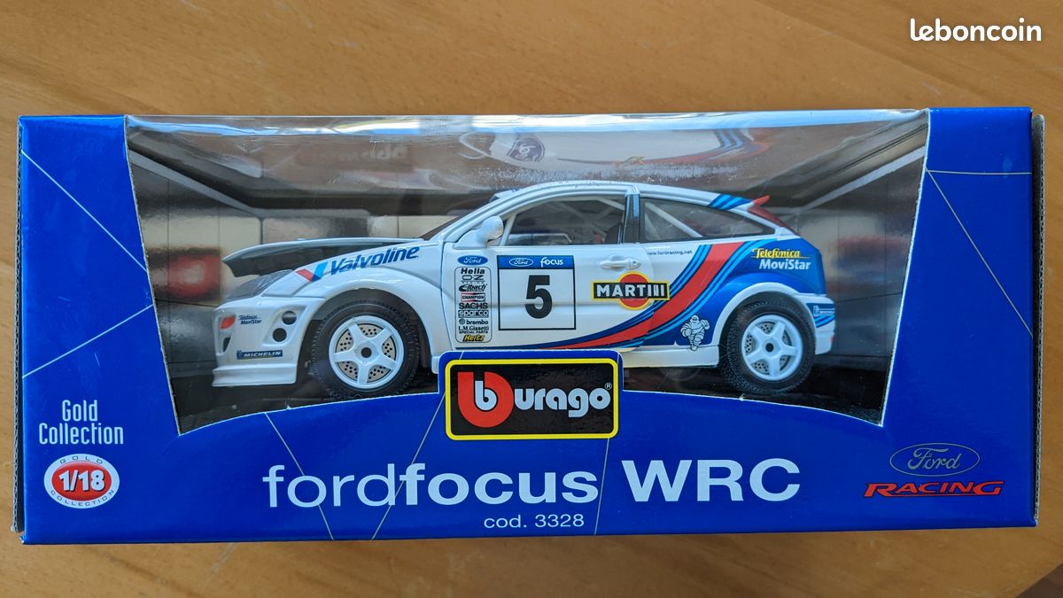 1/16 burago ford focus wrc martini rally