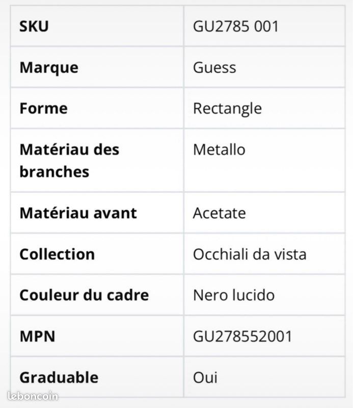 Lunettes de vue Guess (image 6)