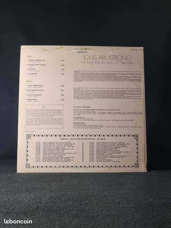Lot 5 disques vinyles de Louis Armstrong (image 10)