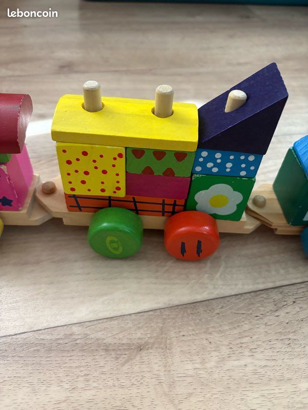 Train en bois bébé (image 4)