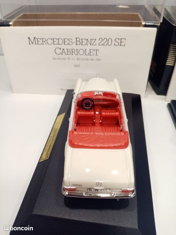 Lot FALLER mercedes benz 220 SE cabriolet (image 12)