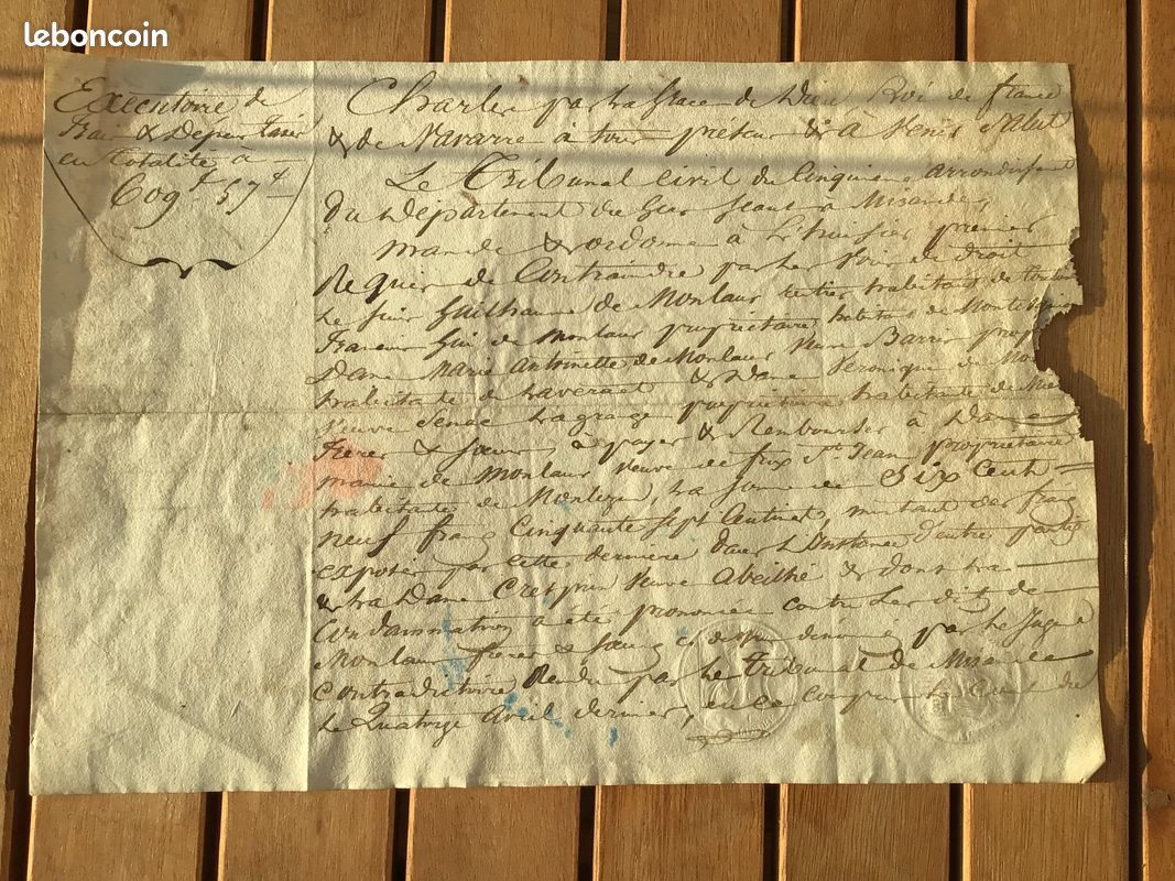 D'Esparbès de Monlaur 1828 Montesquiou Gers (image 4)
