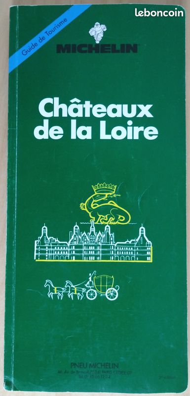 Guide Michelin Châteaux De La Loire 1928-1929 – France – Édition Régionale Vintage