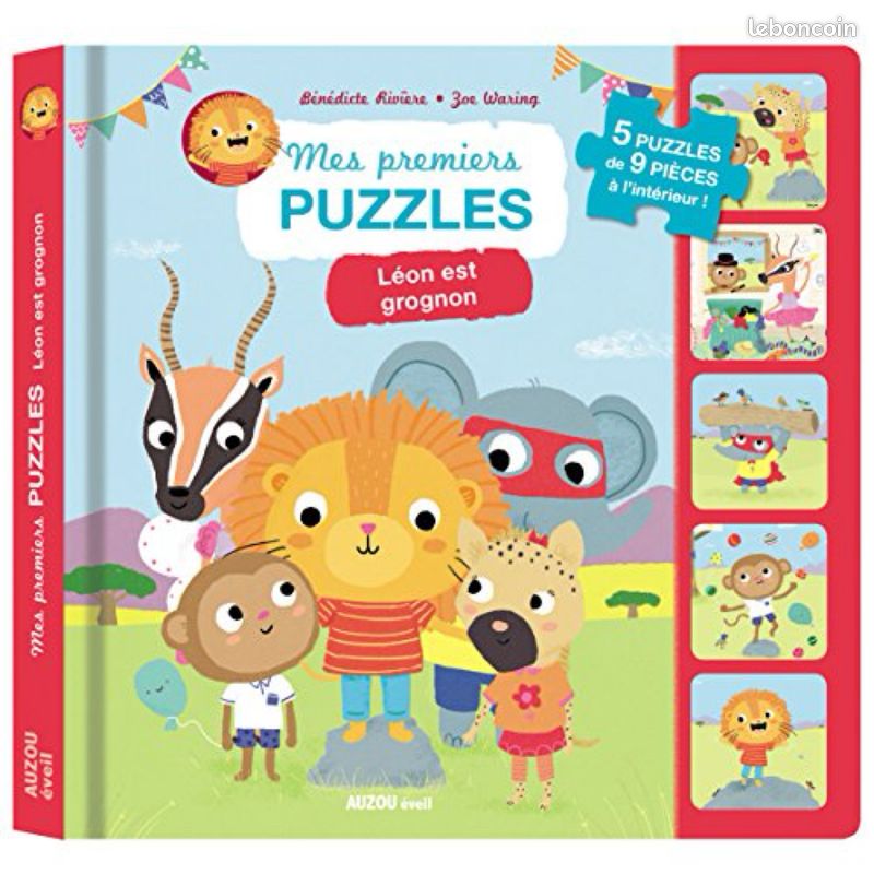 Mes premier puzzles livre Léon est grognon (image 1)
