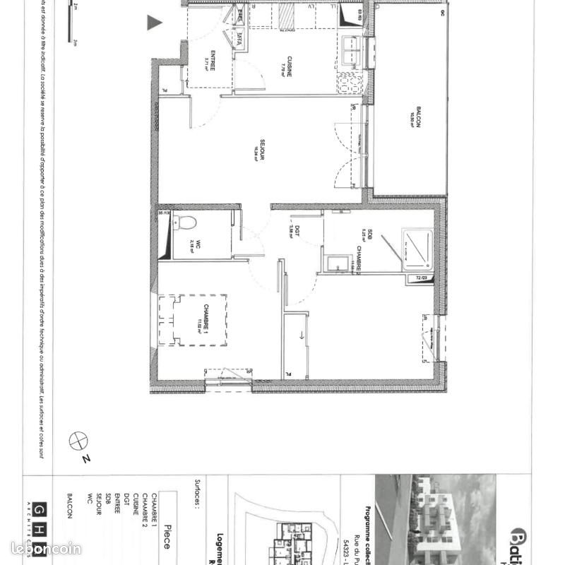 Appartement 3 pièces 61 m² · à Longwy · 61 m² · 772 €/mois