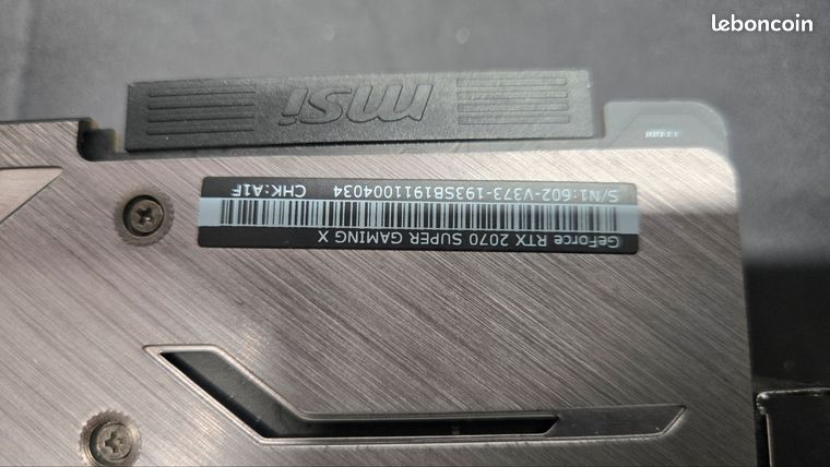 MSI GeForce RTX 2070 Super Gaming X – 8 Go 4