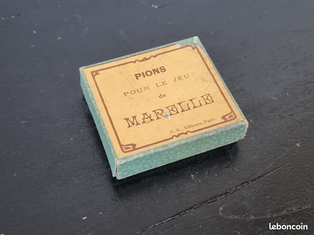 Jeu De Marele Ou Damier Vintage Années 70' Plexi Et Pions