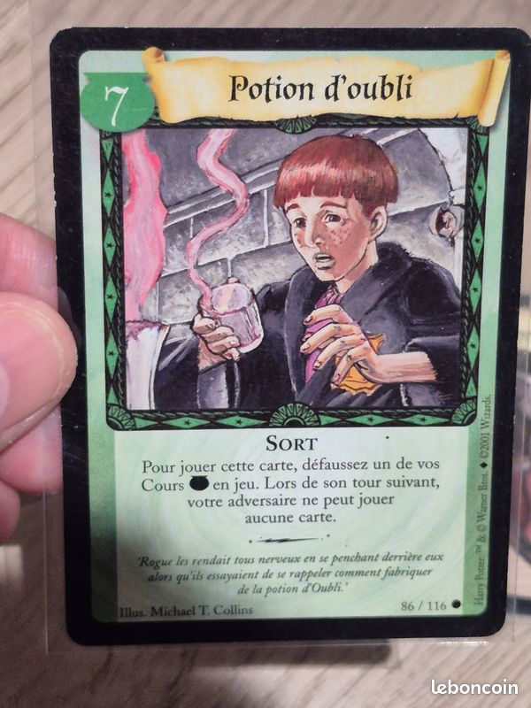2 Decks De Cartes Harry Potter (Wizards, 2001) – Français, Holo, état Lightly Played