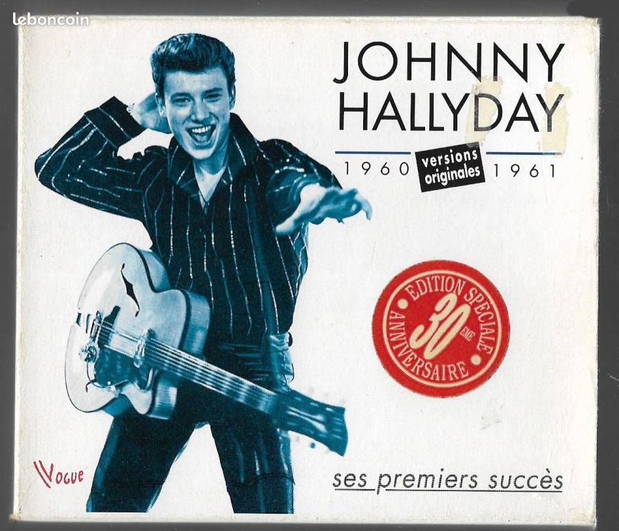 Coffret 3 cd neuf picture disc 42 titres JOHNNY HALLYDAY ses premiers succès 1960 1961 VOGUE 668000 (image 1)