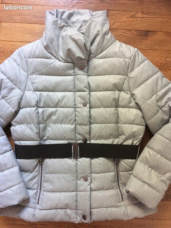 Doudoune gris clair Camaïeu 40 très bon état Vêtements