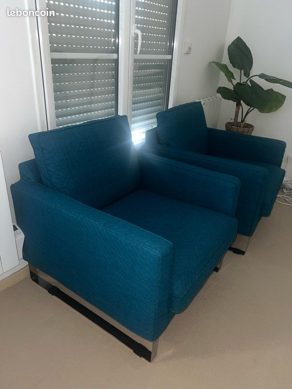 Fauteuil 1 place - Bleu Roi (image 2)