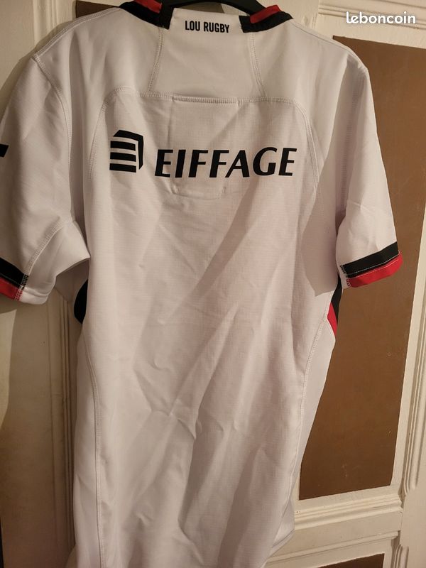 Maillot Rugby Proact USL Luzech - Blanc - Taille XXL - Porté N°18