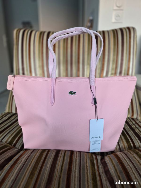 Bag Sac A Dos Lacoste Rose Sac Lacoste Rose Pâle – Neuf Avec