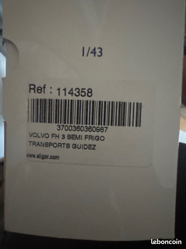 ELIGOR 115125 Echelle 1/43 | VOLVO FH3 500 TRUCK TELONATO LE COZ TRANSPORTS TOUTES DISTANCES