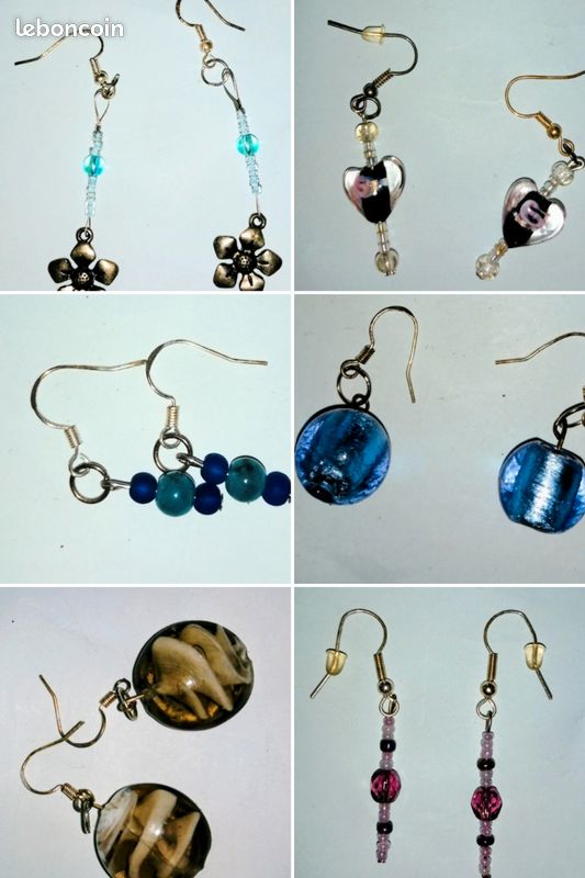 Lot De Boucles D'oreilles Fantaisie - 8 à 35 Paires (selon Lot), Occasion, Générique