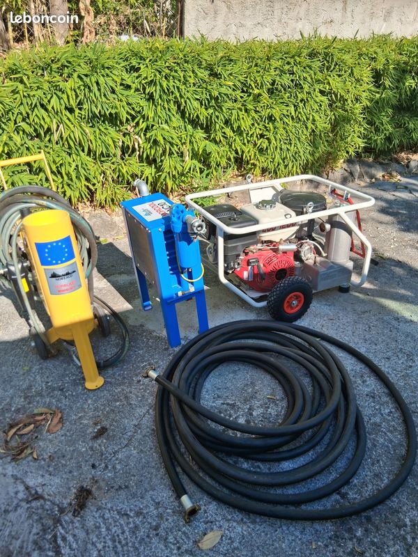 Aérogommeuse Sableuse PRO + Compresseur Winair Eco 1200 Honda GX390 - 34H (image 1)