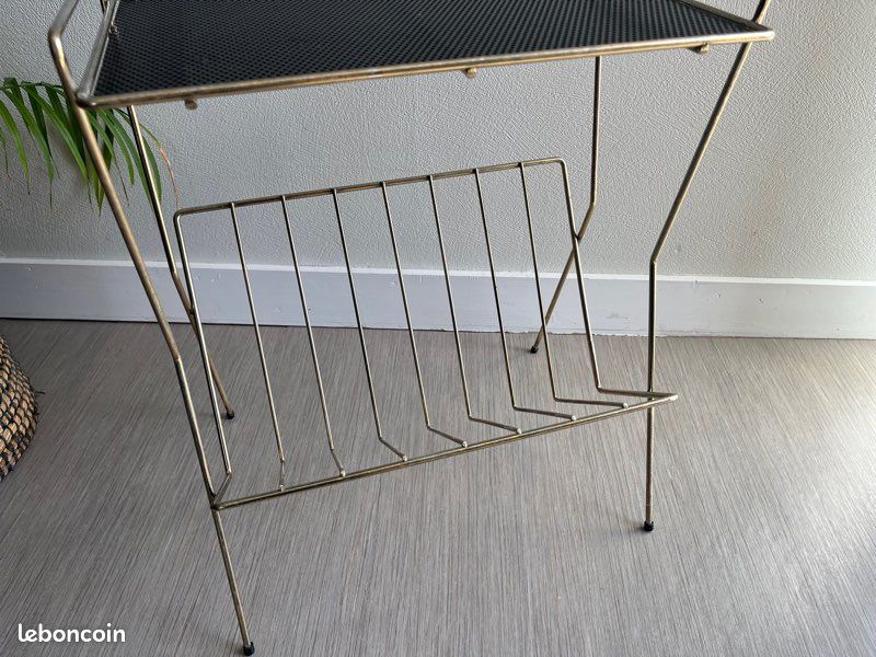 Sellette dorée / bout de canapé/ Table d’appoint vintage (image 4)