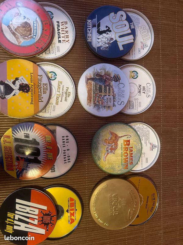 LOT 8 CDs VINTAGE BOÎTIER MÉTAL (image 1)
