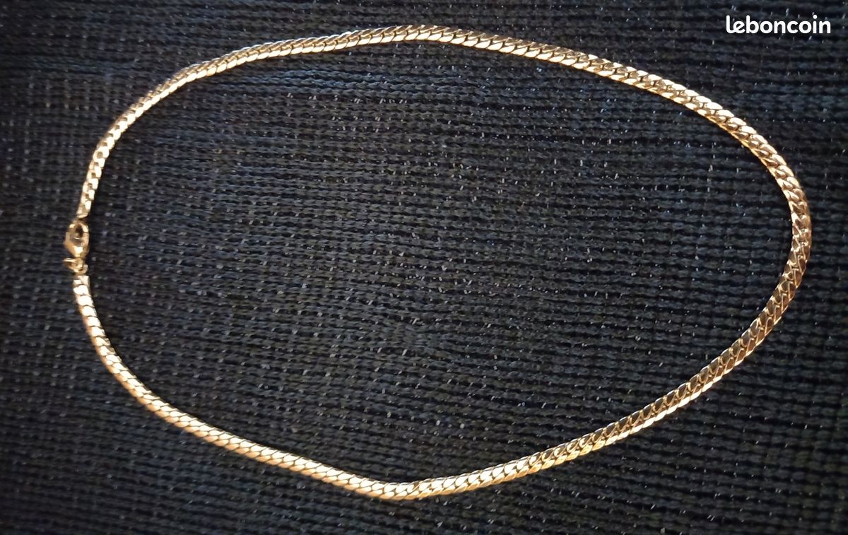Collier Plaqué Or, Bon état, Occasion - Bijou Simple Et élégant, Origine France