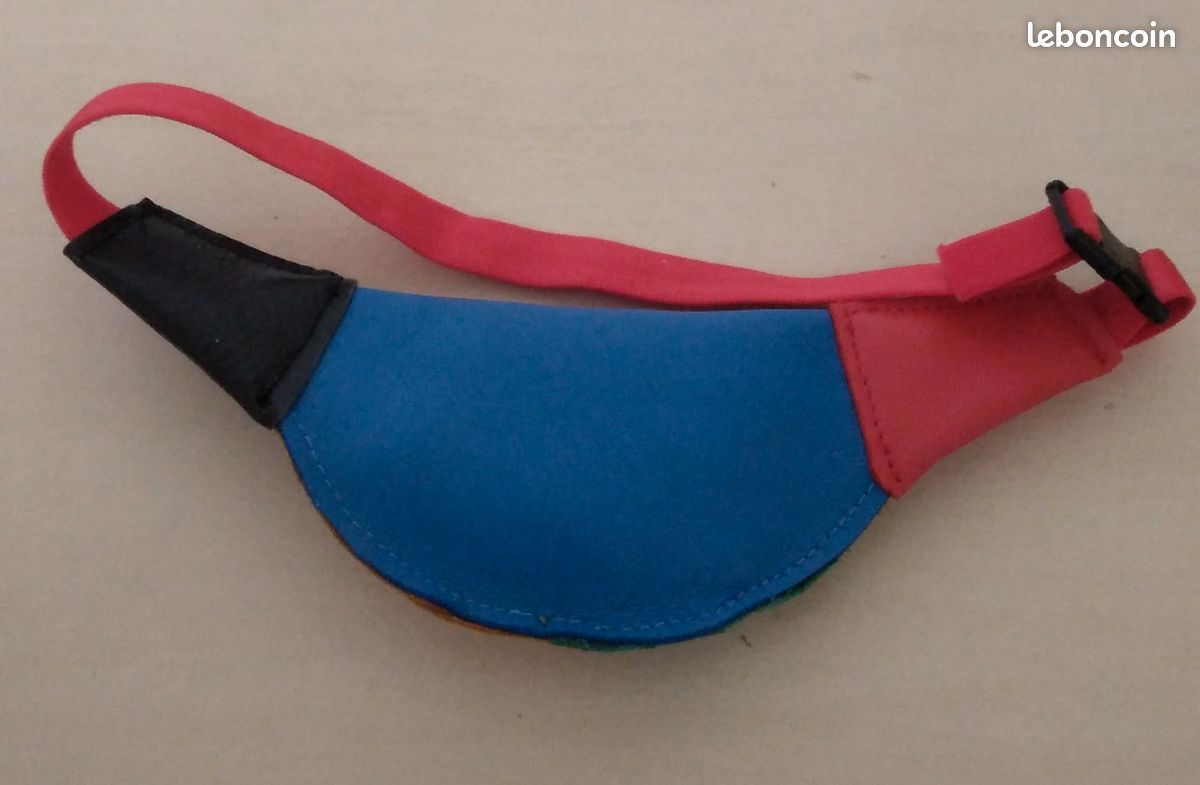Sac banane pour poupée, couleurs anneaux olympiques (image 3)