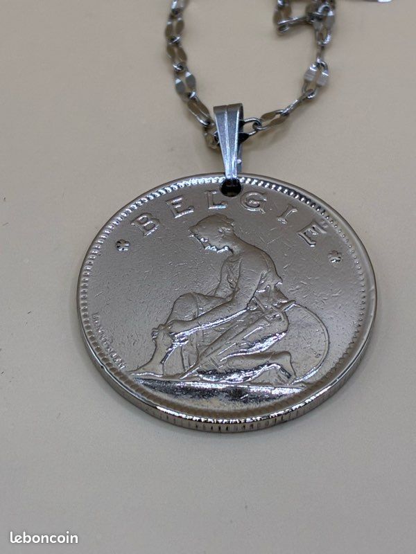 Collier Acier Inoxydable Avec Perle - Thème Galaxie - Fait Main En France