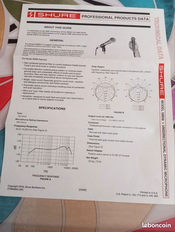 Micro SHURE professionnel (image 6)