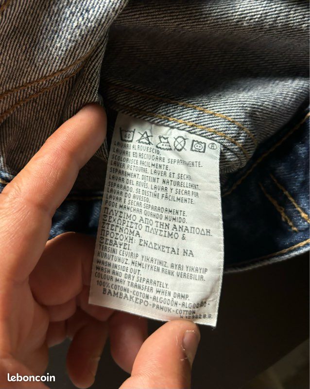Veste en Jean Levis Vintage Taille XXL Femme 100% Coton bleu (image 9)