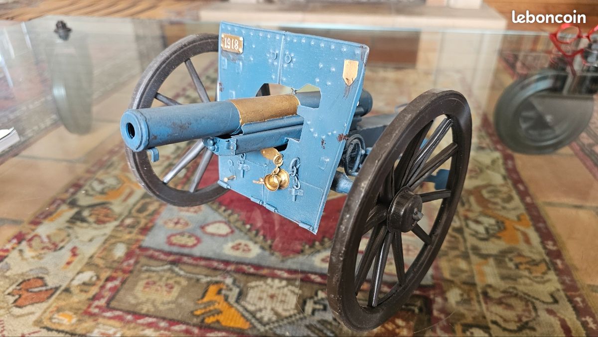 Jouet canon d'artillerie en plomb - Label Emmaüs