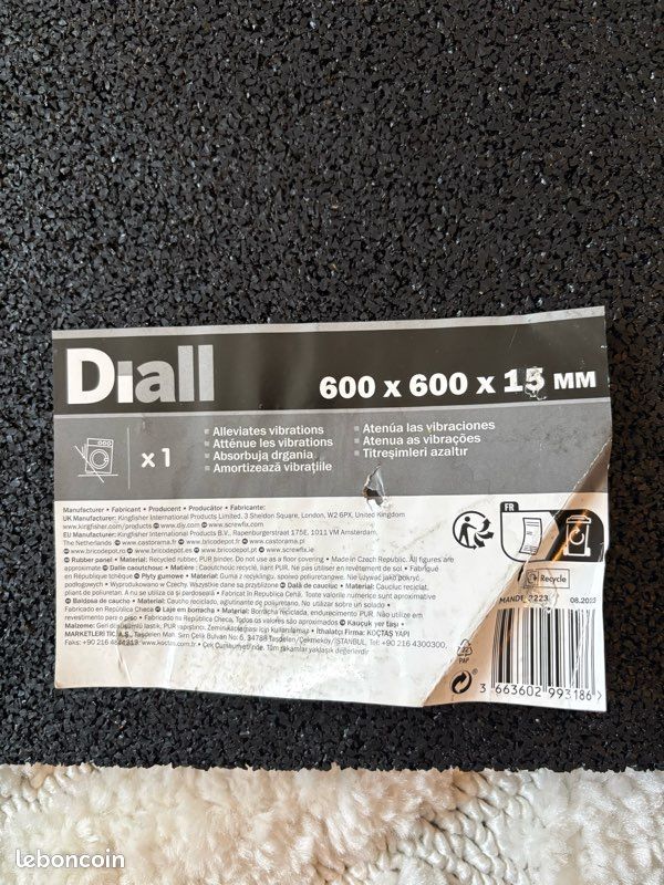 TAPIS DE CARROUSEL Anti - Vibration Antistatique Vinyle Pad Pour
