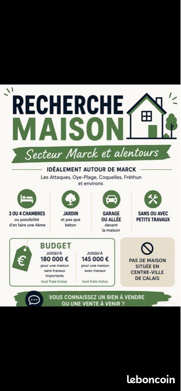 Maison 3 pièces 100 m² · à Coulogne · 100 m² · 180 000 €