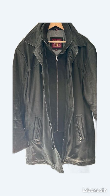 Veste en cuir véritable homme – Forestland Jacket – 2XL – Valeur