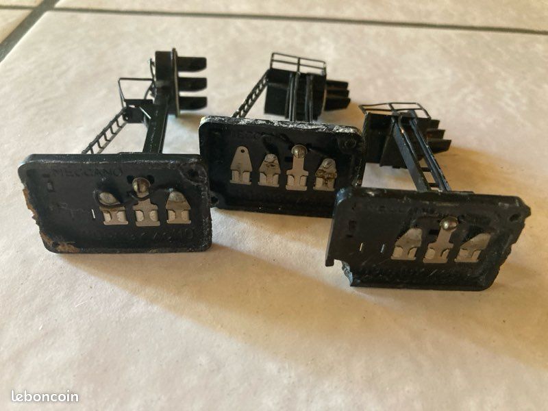 Lot De 3 Signaux Hornby HO Années 70 - Pleine Voie 12V - Occasion