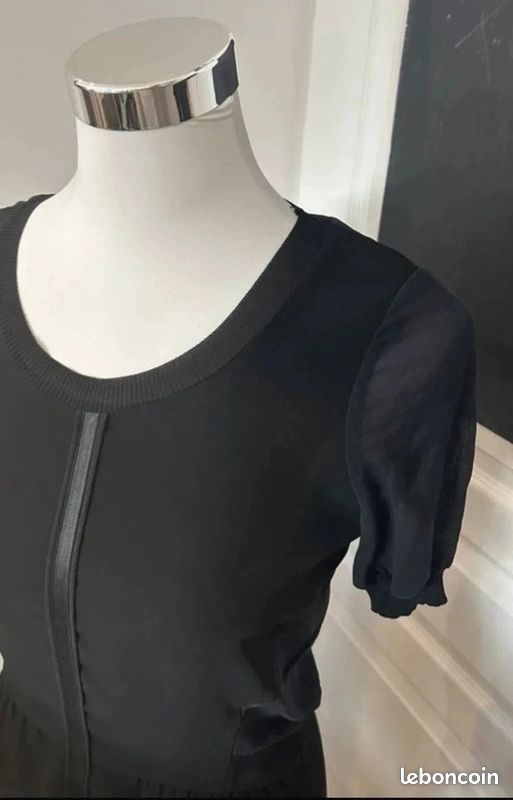 The Kooples robe noir en soie Femme, taille S/36 (image 7)