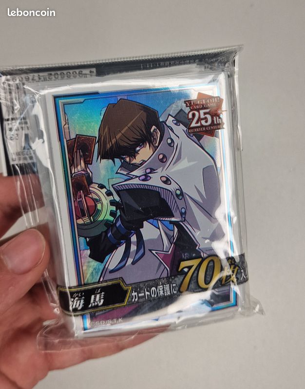seto kaiba card sleeves 100 YUGI & Millennium Movez the original labels are in Japanese Seto Kaiba/Blue Eyes Solid Dragon