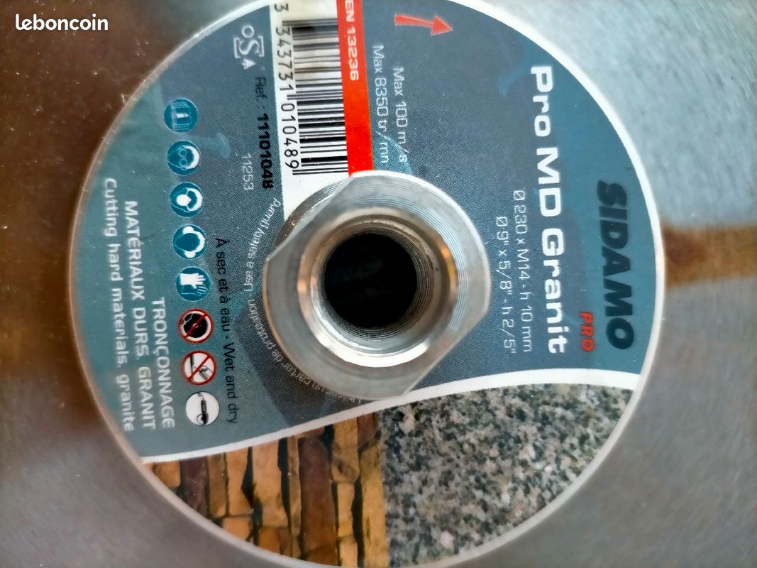 Disque diamant sidamo diamètre 230 Neuf (image 3)