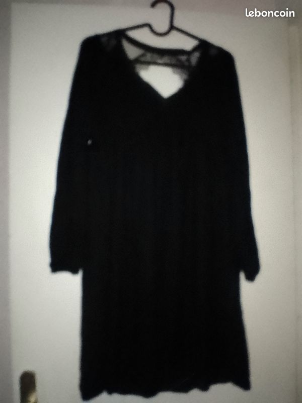 Robe Naf-Naf Noire Taille S - Occasion Très Bon état - Style Mini Courte - Pour Femme