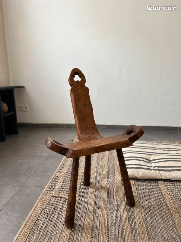 Chaise brutaliste vintage (image 1)