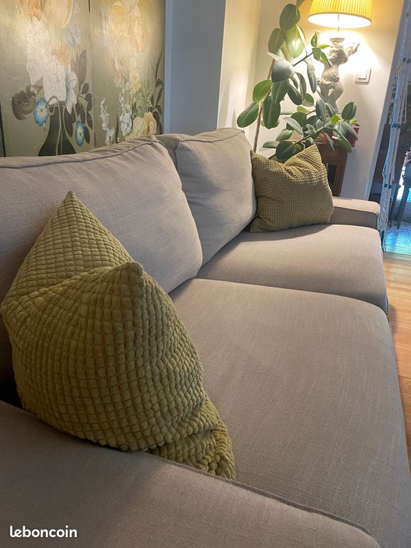 Deux canapés IKEA beige (image 3)
