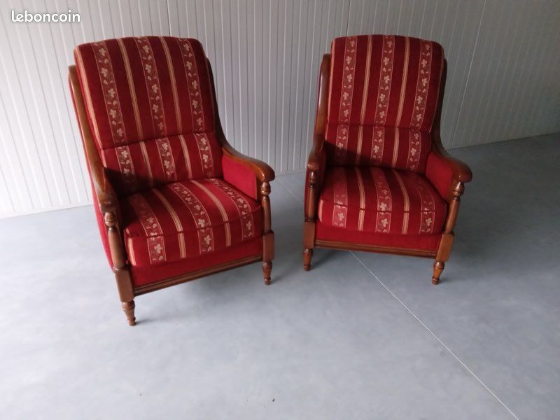 Fauteuil ancien style bergère (image 1)