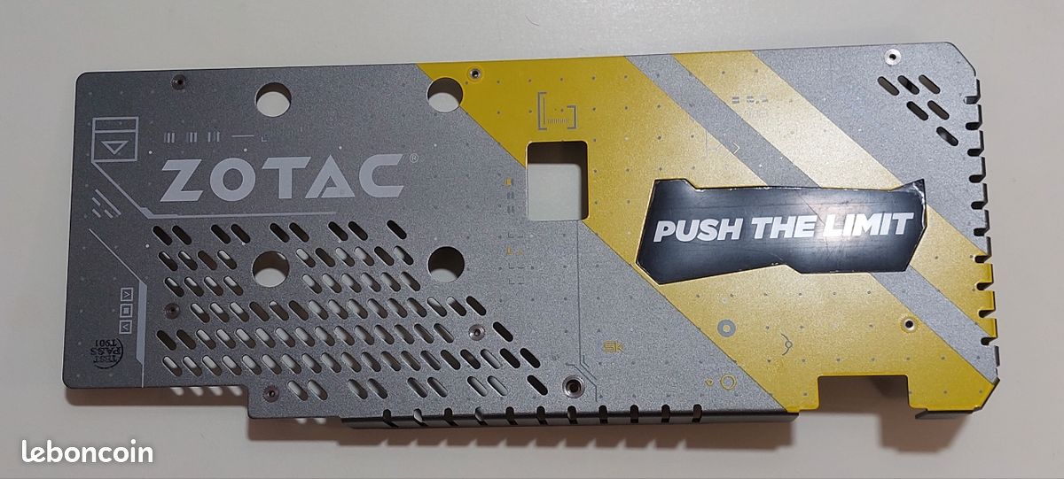Backplate de carte graphique ZOTAC GeForce GTX 1080 AMP EXTREME 8GB (image 1)