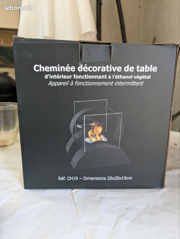 Cheminée de table au Bioéthanol – Design Verre et Noir (image 11)
