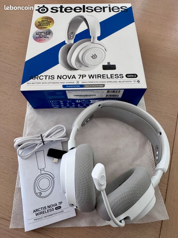 Casque Steelseries Arctis Nova 7P Blanc pour PS5, PC à 99,99