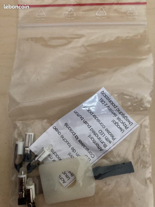 Pieces de rechange bkg 12 boutons ,4 boutte de portes , 30 lampes a led pour bouton bkg (image 7)