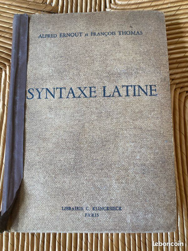 📚Syntaxe latine - Alfred Ernout et François Thomas (image 1)