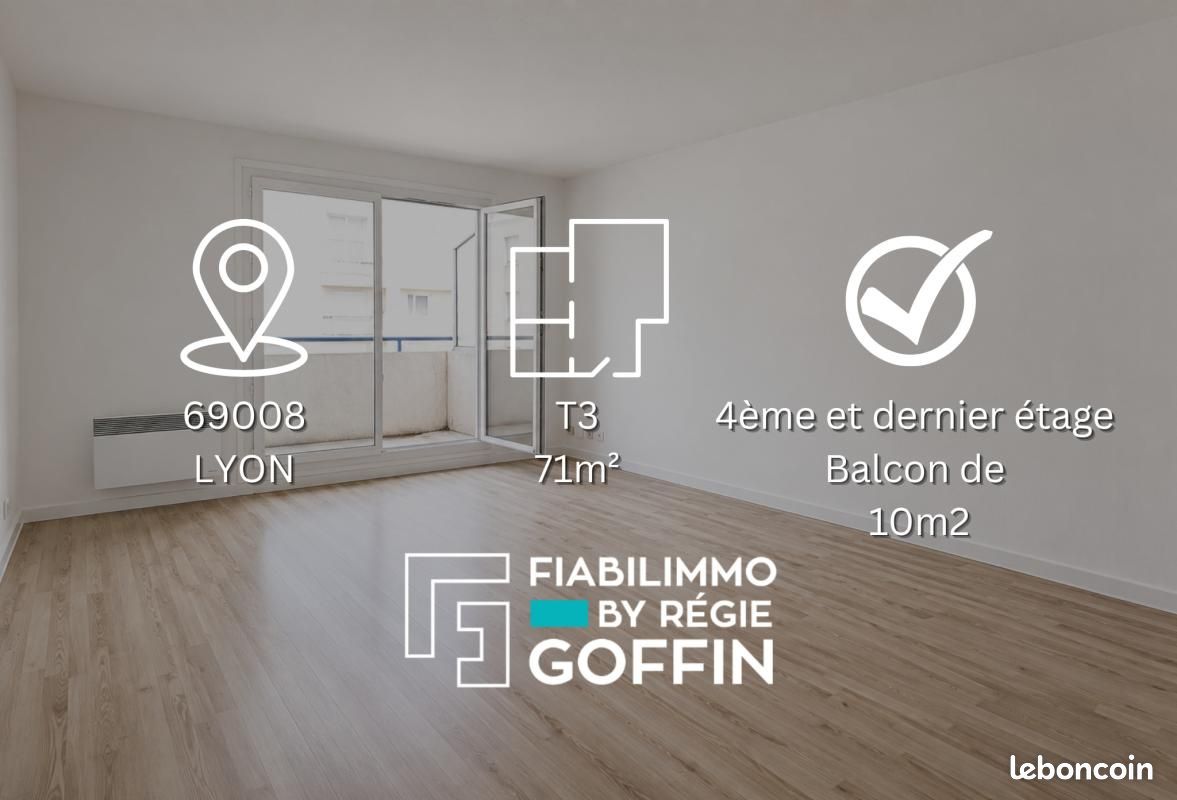 Appartement 3 pièces 71 m² · à Lyon · 71 m² · 272 000 €