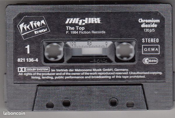 K7 audio The Cure - The Top [excellent état bande magnétique et livret] (image 2)