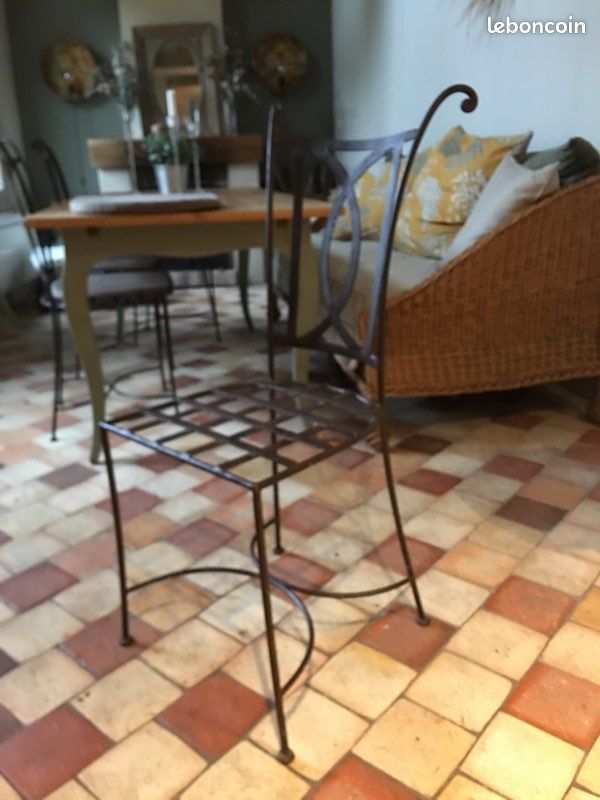Chaises fer forgé (image 2)