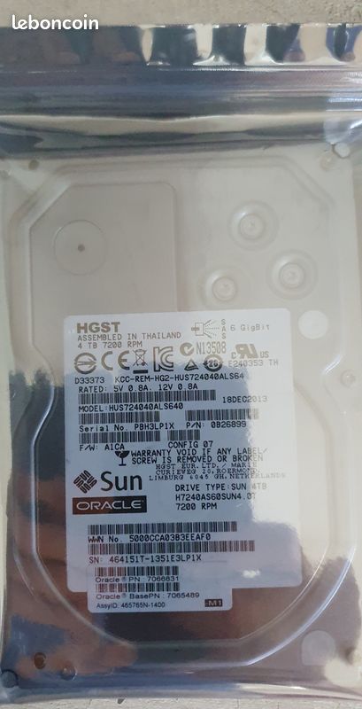 Disque dur hgst sun 4to SAS (image 7)