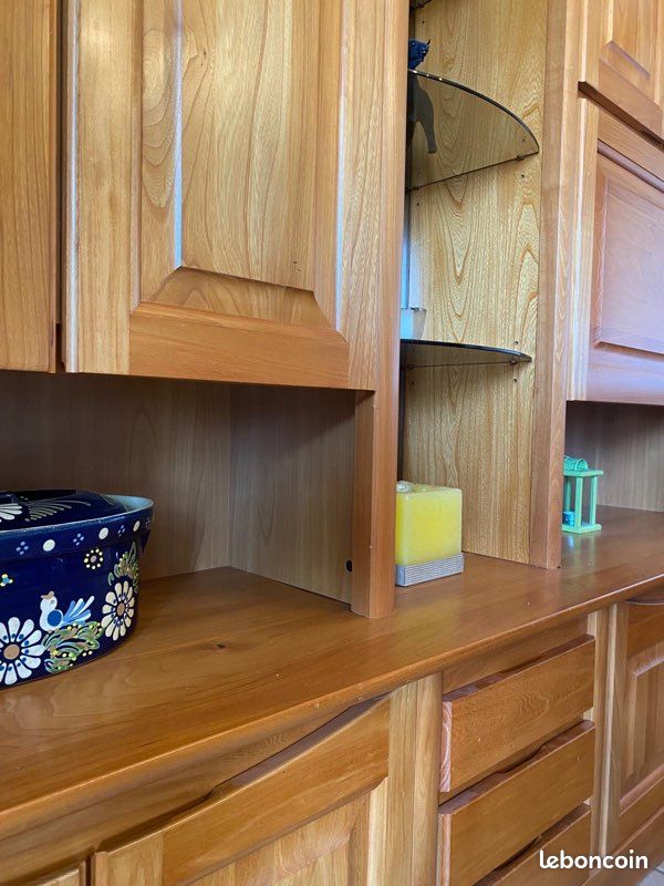 Buffet haut en bois massif (image 4)