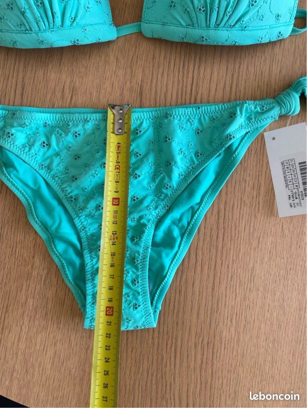 Bikini triangle push up bleu mint T44 XXL (image 12)